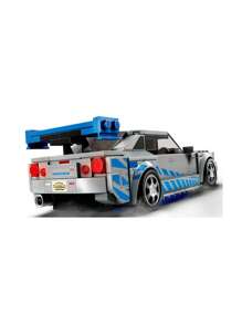 LEGO 76917 速度冠军系列 2 速度与激情 日产 Skyline GT-R (R34) 积木玩具套装 - 房间及家居装饰，9岁以上儿童、男孩和女孩的完美生日礼物 - 彩色 - 查看 4