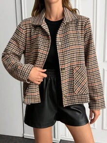 Chaquetas casuales de mujer con detalles de botones multicolor