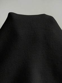 Firerie Plus Size Women Metal Sun Decor Ribbed Casual Knit Vest In Fall/Winter - Black - View 11