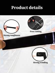 1 件防水泄漏修补胶带，自熔硅胶胶带，用于绝缘和管道密封 - 黑色 - 查看 7