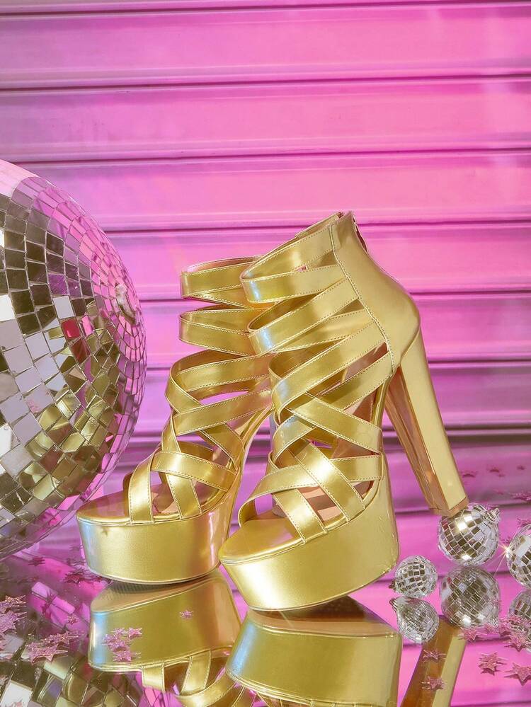 CUCCOO LuxiPop Women Shoes Women's And Ankle Boots And Booties Platform Shoes Nightclub Style Wear Sexy Fashion Wear Back To School Wear Halloween Christmas Party Wear