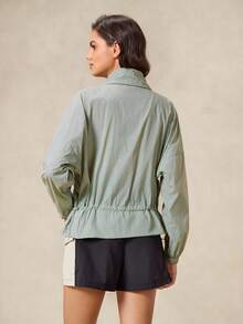 OutZeal 女士防紫外线 UPF50+ 轻便透气防晒运动夹克 徒步露营日常 - 綠色 - 查看 11