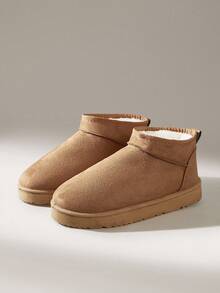 Solecia Giày bốt đi tuyết dành cho nữ, thích hợp để mang hàng ngày vào mùa thu/đông - màu nâu - Xem 2