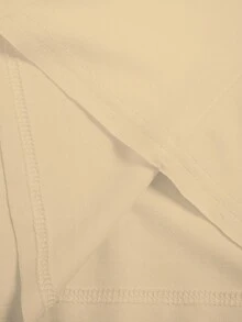 Manfinity Dauomo 男士時尚百搭純色寬版背心 - 杏色 - 查看 5