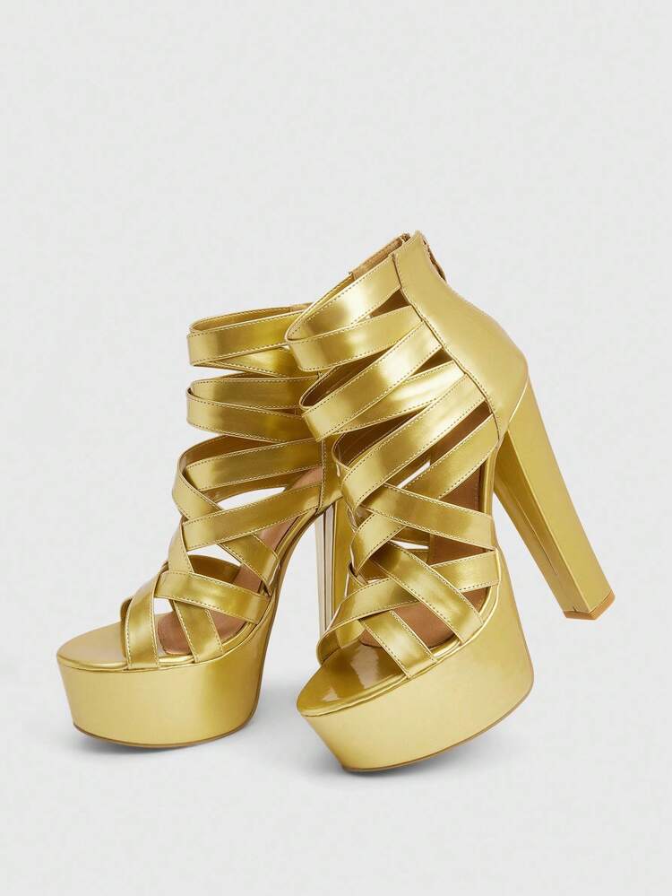 CUCCOO LuxiPop Women Shoes Women's And Ankle Boots And Booties Platform Shoes Nightclub Style Wear Sexy Fashion Wear Back To School Wear Halloween Christmas Party Wear