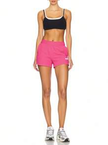 Puma Essentials 4  Sweat Shorts TR - Pink - View 3