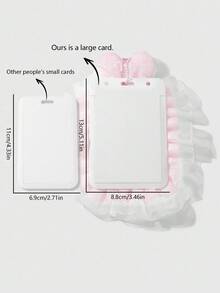 ROMWE Kawaii 1 cái Phong cách Ins Dễ thương & Quyến rũ Đa năng Chất lượng cao Thỏ nhồi bông màu hồng thủ công Nơ ruy băng Acrylic Lấp lánh Cánh Trái tim Dâu tây Trang trí Giá đựng thẻ lớn, Dây đeo thẻ ID, Móc khóa & Mặt dây túi, Thích hợp cho nhân viên văn phòng, sinh viên, Trang phục hàng ngày, Quà tặng ngày lễ - Hồng - Xem 10