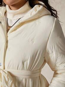 Boho Mama 冬季孕妇休闲纯色连帽夹克