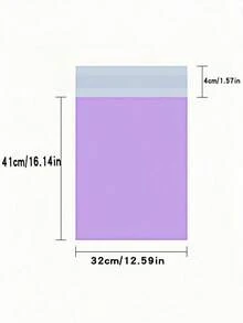 10/20/50/100PCS 浅紫色粉色包装袋多用途防水邮寄袋适用于办公室衣物收纳运输搬家包装旅行整理可重复使用加厚新材料时尚物流快递袋可定制批量批发存储解决方案礼品包装节日季 - 淡紫色 - 查看 6