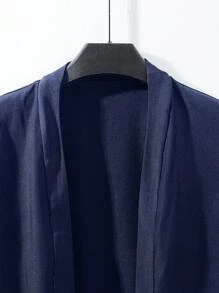 GlowEve 纯色短款3/4袖优雅女士薄款夹克 - 藏蓝色 - 查看 5
