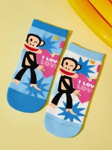 Paul Frank X SHEIN 女士短袜 - 彩色 - 查看 9
