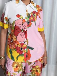 Melissa Matos 女士日常两件套服装 - 黃色 - 查看 3