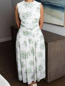 Melissa Matos 女士优雅通勤连衣裙 - 綠色 - 查看 3