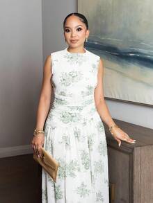 Melissa Matos 女士优雅通勤连衣裙 - 綠色 - 查看 4