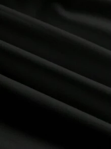 SHEIN EZwear 2 件女式高领紧身长袖打底 T 恤套装，适合秋冬季 - 黑色 - 查看 5