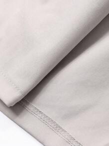 Livesso 女士时尚简约腰带长款风衣女式夹克，秋季女装 - 灰色 - 查看 7