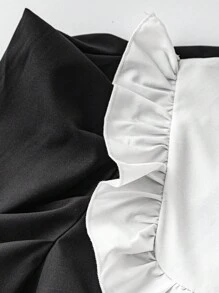 Sweetra Váy Halloween Nuns Gothic Holy-Cross cỡ lớn - Đen và trắng - Xem 5