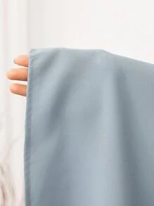 Veilorie Robe élégante à manches lanternes, col rond, avec décoration de perles fausses et nœud sur le côté pour femmes grandes tailles - Vert - Voir 8