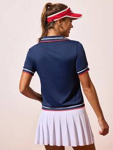 CourtClass Women's Casual Outdoor Short Sleeve Sports Polo Shirt