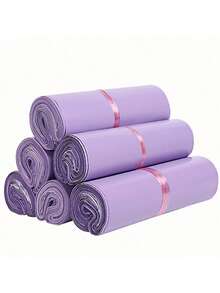 10/20/50/100PCS 浅紫色粉色包装袋多用途防水邮寄袋适用于办公室衣物收纳运输搬家包装旅行整理可重复使用加厚新材料时尚物流快递袋可定制批量批发存储解决方案礼品包装节日季 - 淡紫色 - 查看 9