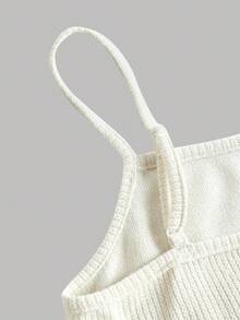 Girlism 2 件套少女米色人造毛皮披肩上衣和修身连衣裙套装，优雅时尚的休闲装 - 杏色 - 查看 4