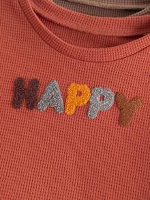 Loomiva 3件套女婴彩虹图案针织柔软圆领长袖套头衫套装