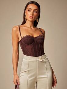 Silquee 女式优雅通勤简约百搭纯色重叠腰缝前喇叭裤