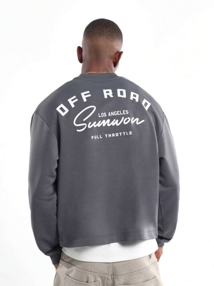 Off Road Crew Neck Sweatshirt With Logo Design