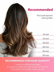9PCS Straight Clip In Hair Extensions 100% Real Human Hair 14-24 Inch 148G Double Weft Invisible Clip Hair Extensions Remy Natural Human Hair For Women Girls Daily Use - S1B/6/1B - View 7