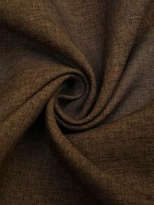 Sweetra Đầm thanh lịch tay ngắn cổ polo màu trơn cỡ lớn cho nữ - màu nâu - Xem 3