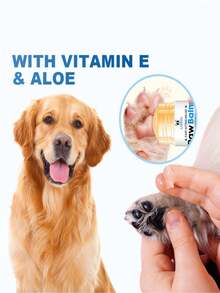 SHEIN 3pcs Avocado Oil & Beeswax Pet Paw Balm To Moisturize & Protect Cracked Paws For Cats & Dogs - Multicolor - View 1