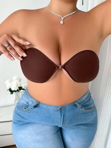 SHEIN 2 对加大码女士纯色乳贴，适合日常佩戴 - 彩色 - 查看 3