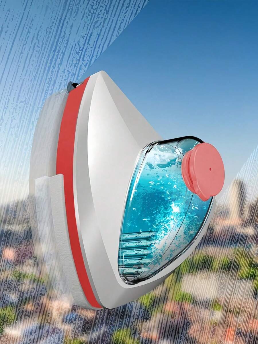 SHEIN 1 Pc Magnetic Window Cleaner, ABS Material, Multi-Functional Glass Scraper, Comes With Water Storage Function, Anti-Pinch Function, Suitable For Living Room, Bathroom, Kitchen - Efficient Window Cleaning (Different Specifications Of Different Colors, Each Specification Is Marked With The Degree Of Application Of The Glass, Please Order According To Their Own Glass) - Multicolor - View 1