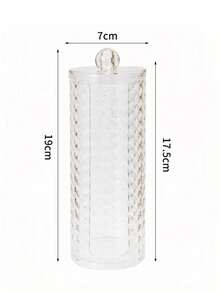 1PC/3PCS Nampan Organizer Makeup Akrilik Motif Berlian, Kotak Penyimpanan Kosmetik Akrilik Transparan, Rak Display Stoples Kamar Mandi dengan Tutup, Untuk Liburan Pantai, Koleksi Kamar Mandi, Koleksi Kamar Tidur, Kapasitas Besar, Penyimpanan Gelas - Clear - View 12