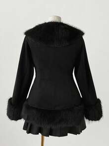 Sunspun Áo khoác trang trọng cổ điển thời trung cổ Gothic cỡ lớn, thích hợp mặc hàng ngày - màu đen - Xem 3