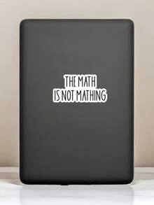 1 Pieza Pegatina de vinilo divertida con problema matemático sin resolver, durable e impermeable para laptop, botella de agua, cuaderno, regalo para estudiante, maestro u oficinista - Multicolor - Ver 7