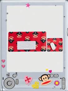 Paul Frank X ROMWE Pattern Anti-Slip Waterproof Thick Mouse Pad - Multicolor - View 2
