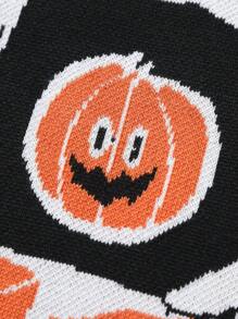 Manfinity Roghcode Men's Halloween Graphic Casual Crew Neck Long Sleeve Pullover Sweater , Fall Winter - Multicolor - View 5