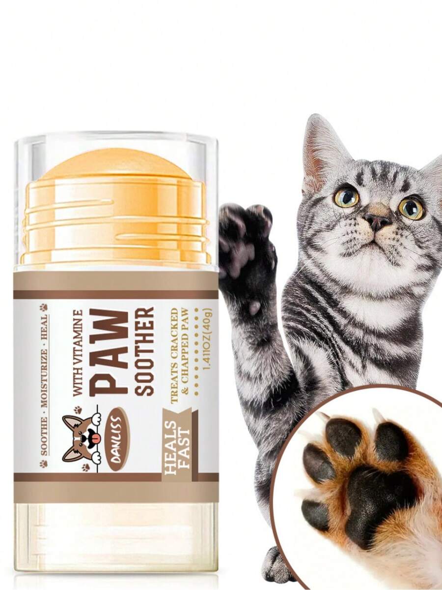 3pcs Avocado Oil & Beeswax Pet Paw Balm To Moisturize & Protect Cracked Paws For Cats & Dogs - Multicolor - View 1