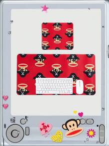 Paul Frank X ROMWE Pattern Anti-Slip Waterproof Thick Mouse Pad - Multicolor - View 1