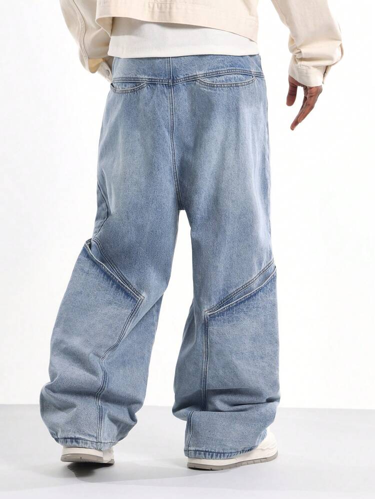 Wide Leg Carpenter Denim With Utility Pockets