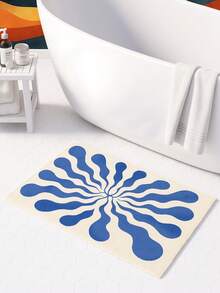 Cirelle 1 pieza Alfombra de 40x60cm para entrada, felpudo de interior lavable con estampado floral, alfombra pequeña de estilo bohemio antideslizante para cocina, de pelo suave y bajo, alfombra de entrada para puerta principal, dormitorio, cocina, lavandería, baño - Multicolor - Ver 4
