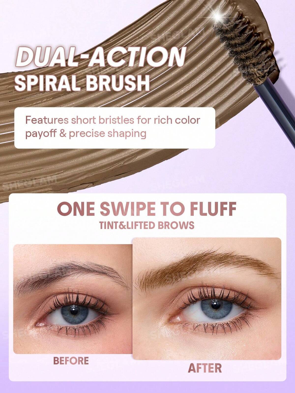 Airy Tinted Volumizing Brow Mousse-Taupe