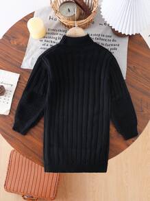 SHEIN 经典复古黑色连衣裙，搭配复古剪裁和设计元素，展现优雅美感 - 黑色 - 查看 2