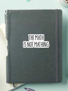 1 Pieza Pegatina de vinilo divertida con problema matemático sin resolver, durable e impermeable para laptop, botella de agua, cuaderno, regalo para estudiante, maestro u oficinista - Multicolor - Ver 2