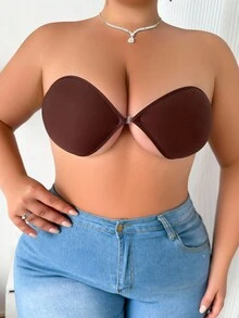 SHEIN 2 对加大码女士纯色乳贴，适合日常佩戴 - 彩色 - 查看 7