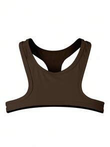 Manfinity Dauomo 2件套男士纯色无袖上衣和超短无袖上衣