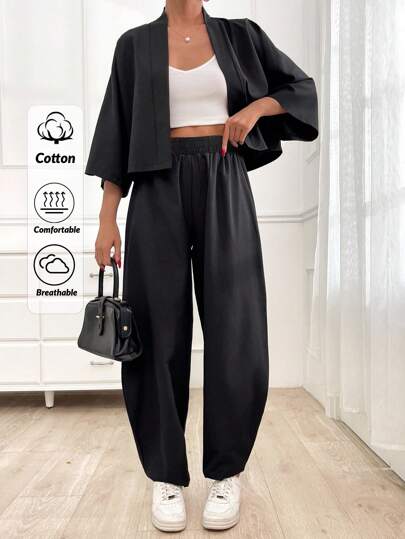 EURMUSE Women's Cozy Curve Two Pieces Sets, Summer, Casual