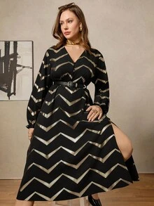 Zelara 大码女式秋冬航海休闲长袖绣花领外出正装衬衫蓝色冬季女式连衣裙万圣节服装女式海军风服装老钱风格女式秋冬装女式连衣裙 - 黑色 - 查看 3