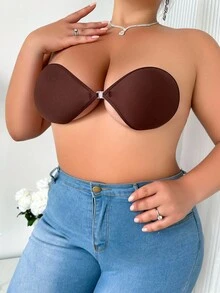 SHEIN 2 对加大码女士纯色乳贴，适合日常佩戴 - 彩色 - 查看 4